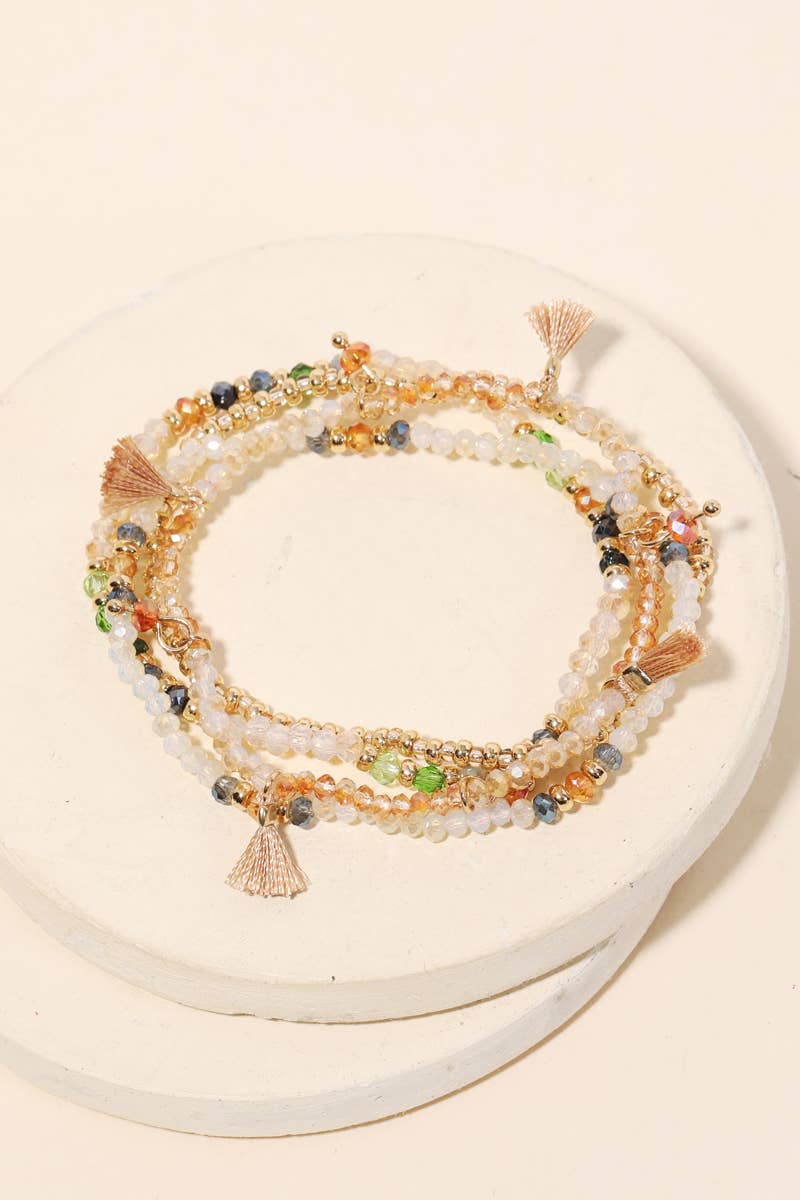Dainty Stackable Beaded Bracelet Set