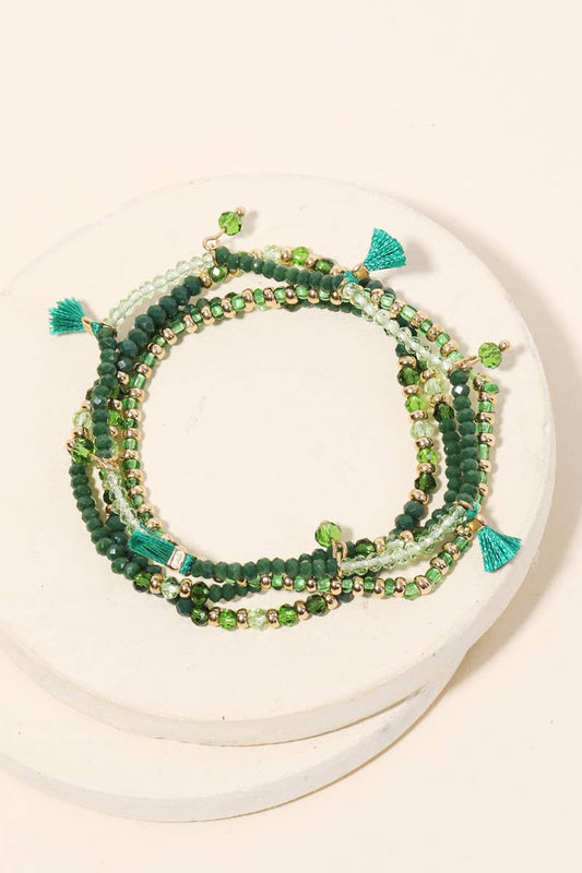 Dainty Stackable Beaded Bracelet Set